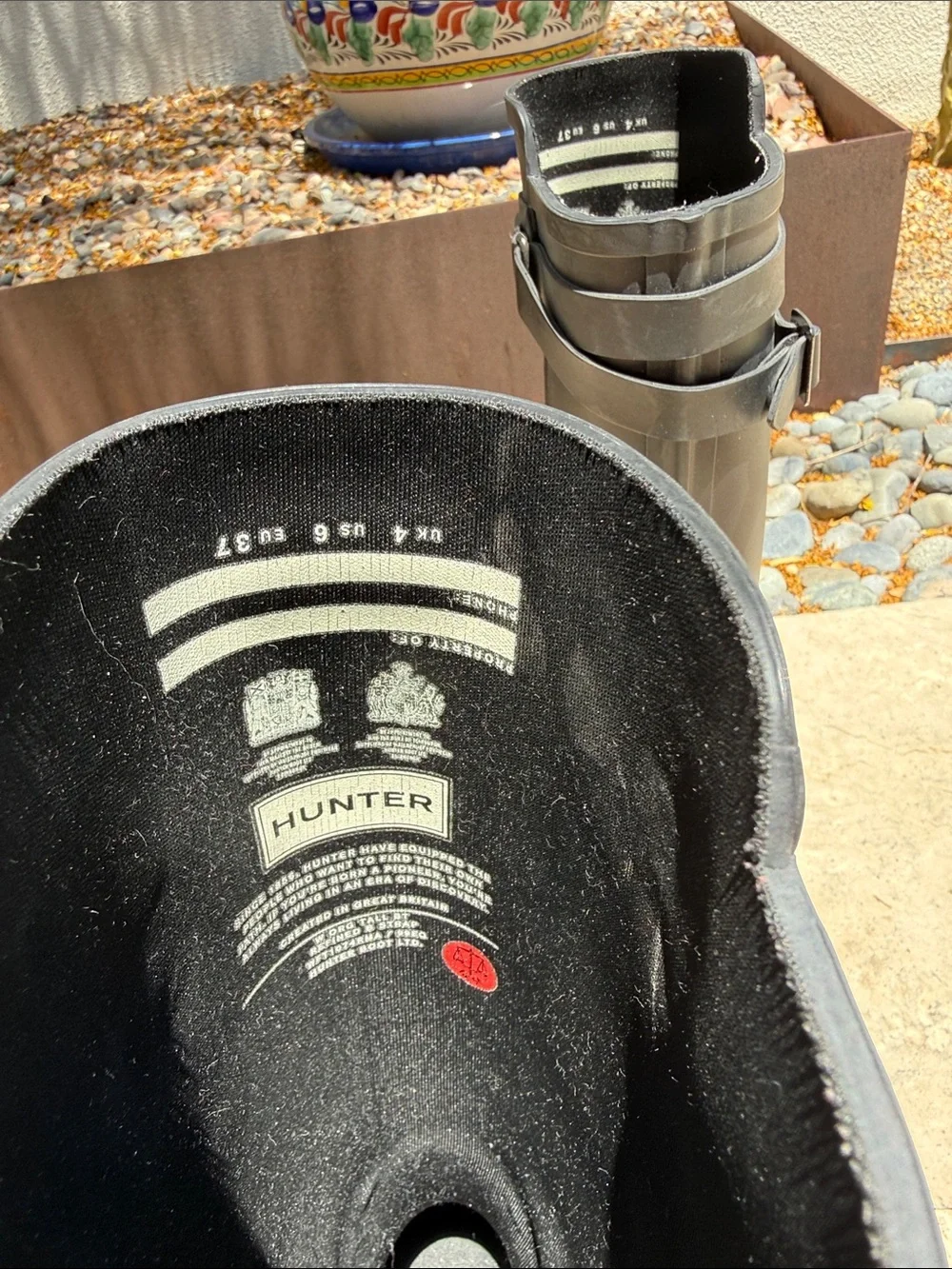Hunter Matte Black Tall Waterproof Rain Boots